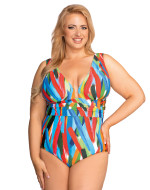 Ολόσωμο Μαγιό Plus Size – Σμιλεύει Κοιλιά & Στηρίζει Μεγάλο Στήθος